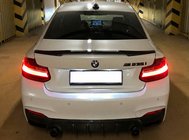 BMW 2 серия F22/F23 2014-2021 гг. Спойлер M4-Style (для F22, черный глянец) фото 1