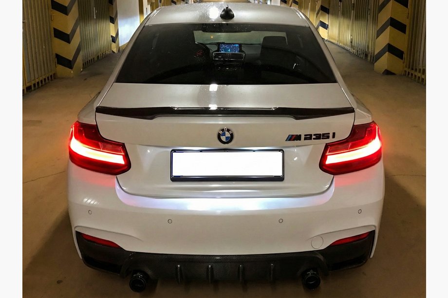 BMW 2 серия F22/F23 2014-2021 гг. Спойлер M4-Style (для F22, черный глянец) Image