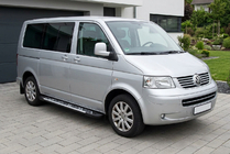 Volkswagen T5 Multivan 2003–2010 гг. Боковые Подножки Sunrise (2 шт., Алюминий) Длинная База фото 1
