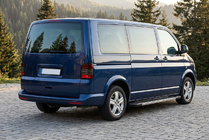 Volkswagen T5 Multivan 2003–2010 гг. Боковые пороги RedLine V1 (2 шт., алюминий) Короткая База фото 1