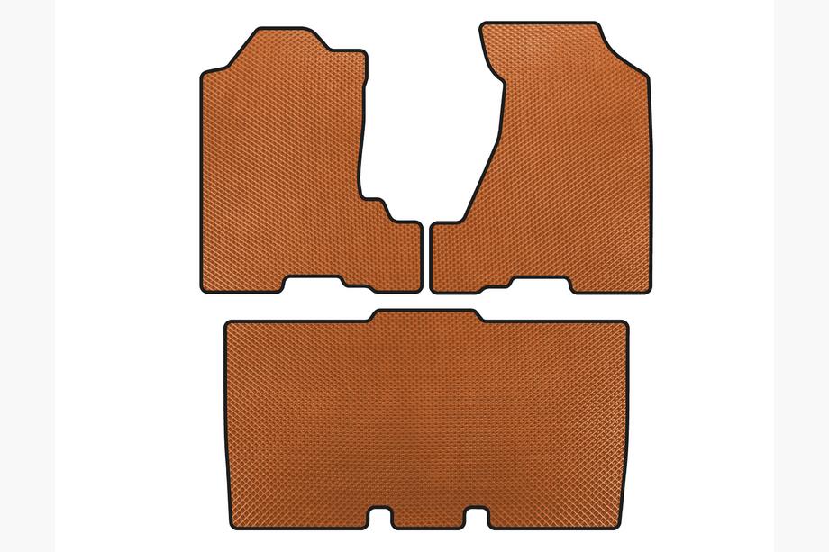 Honda Element 2003-2011 гг. Коврики EVA (Оранжевые) Image