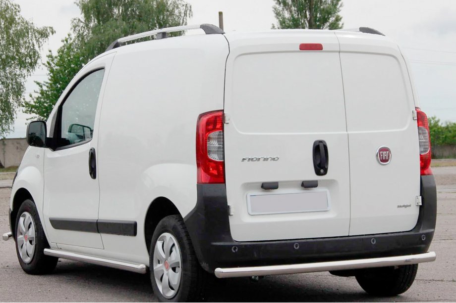 Fiat Fiorino/Qubo 2008-2024 гг. Задняя защита нержавейка Image
