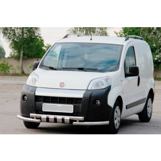 Передняя Защита Shark Нержавейка Fiat Fiorino/Qubo 2008-2024 гг. фото 3