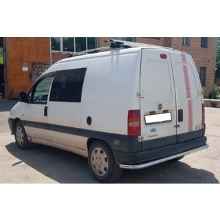 Задняя Защита AK005 (Нержавейка) Fiat Scudo 1996-2007 гг. фото 2
