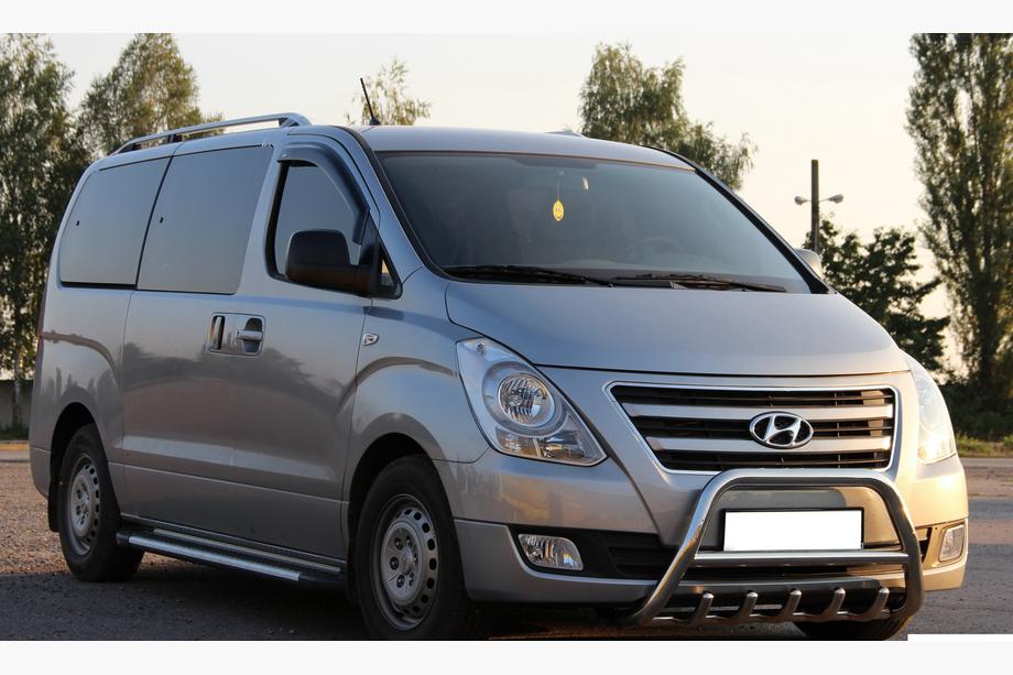 Hyundai H300, H1, Starex 2008-2020 гг. Кенгурятник WT003 (нержавейка) Фото 3