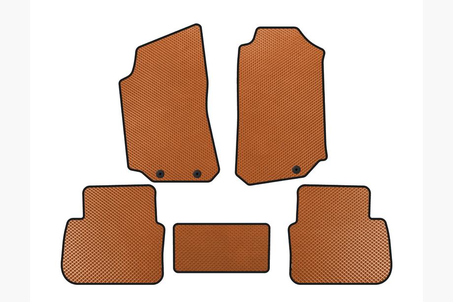 Saab 9-5 1997-2010 гг. Коврики EVA (Оранжевые) Image
