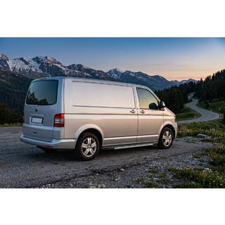 Боковые Подножки Duru (2 шт., Алюминий) Volkswagen T5 Caravelle 2004-2010 гг. фото 2
