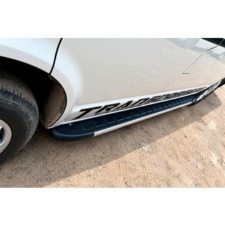 Боковые Подножки Duru (2 шт., Алюминий) Volkswagen T5 Caravelle 2004-2010 гг. фото 1