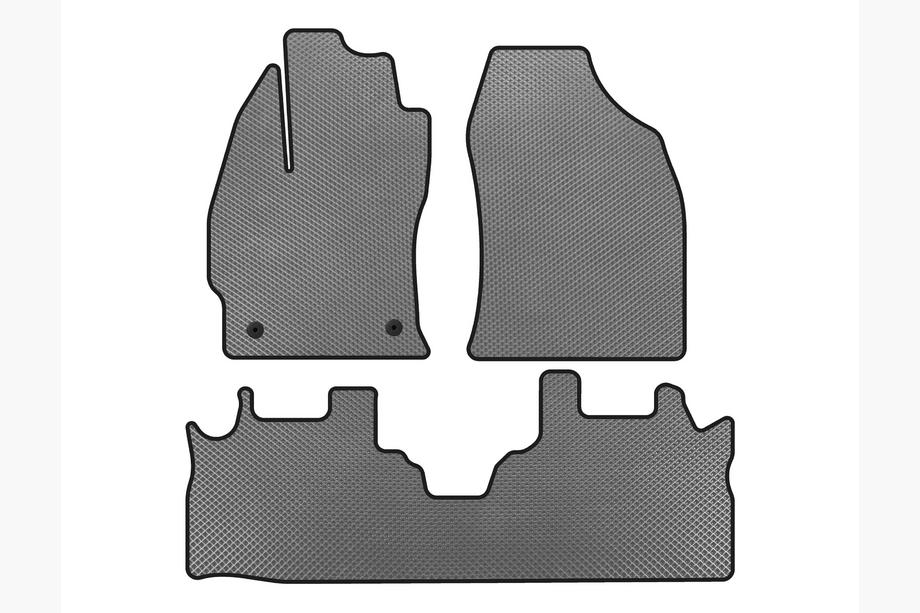 Toyota Prius Plus Коврики EVA (2 ряда, Серые) Image