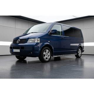 Боковые Подножки Maydos V1 (2 шт., Алюминий и Нержавейка) Volkswagen T5 Caravelle 2004-2010 гг. фото 1