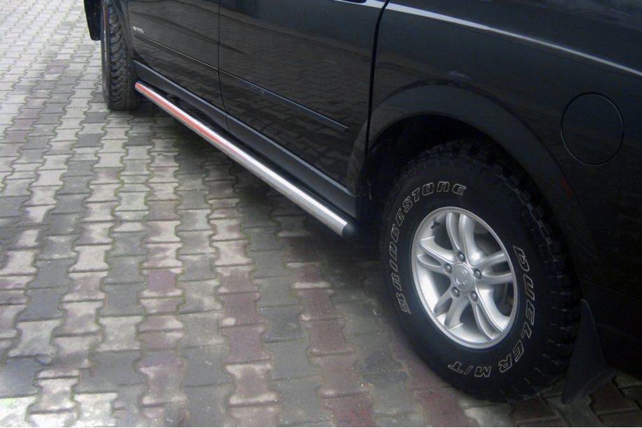 SsangYong Action 2005-2018 гг. Боковые трубы (2 шт., нержавейка) Image
