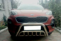 Kia Sportage 2015-2021 гг. Передняя Дуга WT002 (Нержавейка) фото 1
