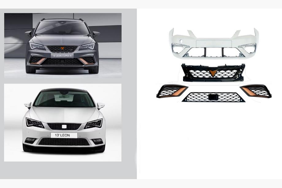 Seat Leon 2013-2020 гг. Комплект рестайлинга 2017+ Cupra R (Для 2013-2017) Image
