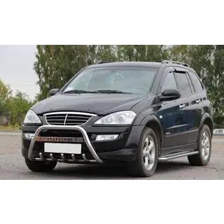 Кенгурятник WT004 Нержавейка SsangYong Kyron 2005-2014 гг. фото 3