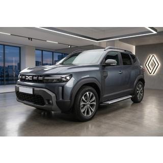 Боковые пороги Allmond Grey (2 шт., алюминий) Dacia Duster 2024- гг. фото 1