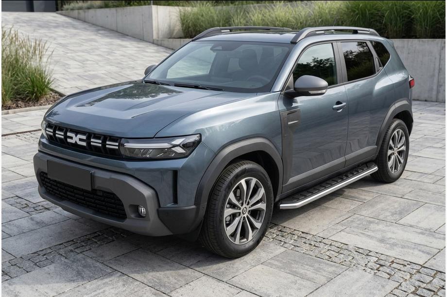 Renault Duster 2024- гг. Боковые Подножки Fullmond (2 шт., Алюминий) Фото 1