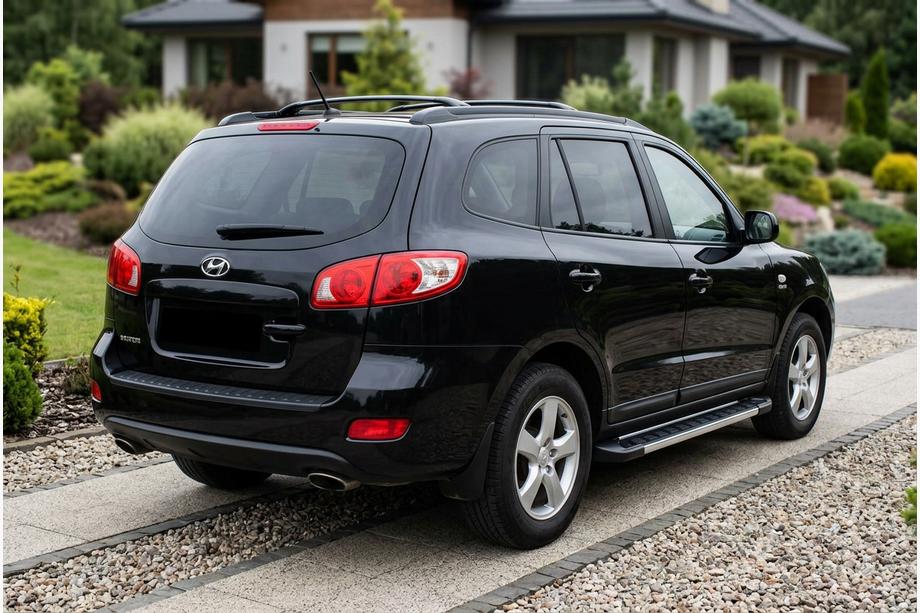 Hyundai Santa Fe 2 2006-2012 гг. Боковые пороги RedLine V1 (2 шт., алюминий) Image