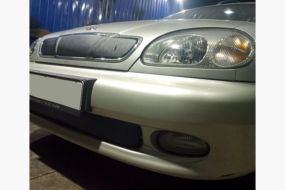 Daewoo Lanos 1998-2017 гг. Зимняя накладка на решетку радиатора (верхняя) Фото 4