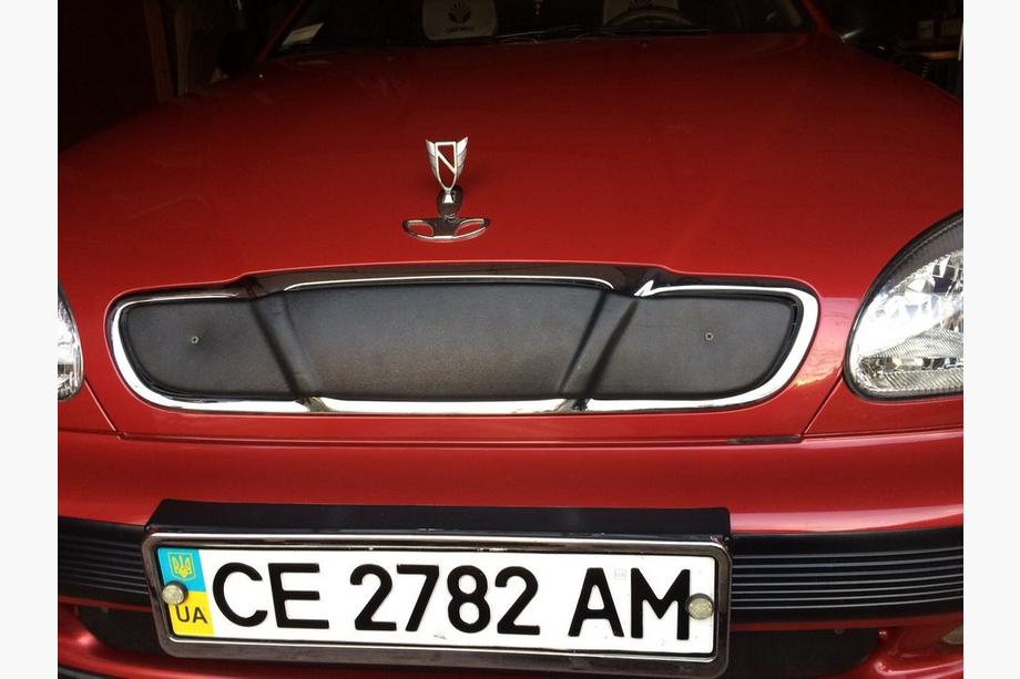 Daewoo Lanos 1998-2017 гг. Зимняя накладка на решетку радиатора (верхняя) Фото 3