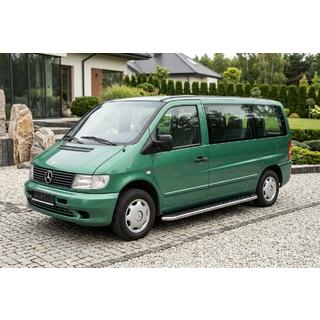 Боковые Подножки Maydos V1 (2 шт., Алюминий и Нержавейка) Mercedes Vito W638 1996-2003 гг. фото 1