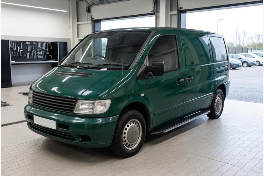 Mercedes Vito W638 1996-2003 гг. Боковые Подножки Duru (2 шт., Алюминий) Image