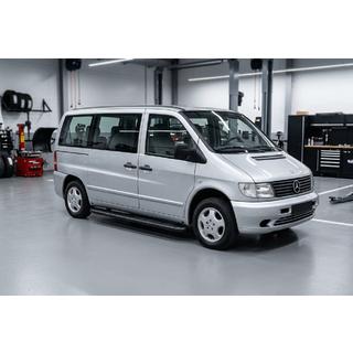 Боковые пороги Bosphorus Black (2 шт., алюминий) Mercedes Vito W638 1996-2003 гг. фото 1