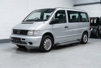 Mercedes Vito W638 1996-2003 гг. Боковые Подножки Rainbow (2 шт., Алюминий) фото 1