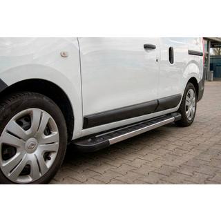 Боковые пороги RedLine V1 (2 шт., алюминий) Dacia Dokker 2013-2022 гг. фото 1