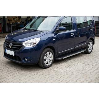 Боковые Подножки Duru (2 шт., Алюминий) Dacia Dokker 2013-2022 гг. фото 1