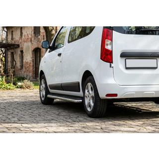 Боковые Подножки Maydos V1 (2 шт., Алюминий и Нержавейка) Dacia Dokker 2013-2022 гг. фото 1