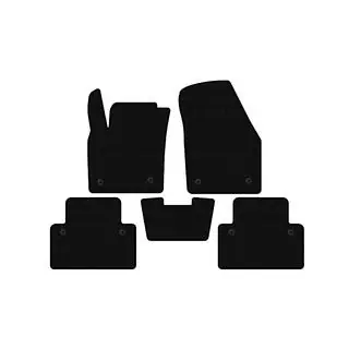 Резиновые коврики Carsuit (HB, 3-дверный, черные) фото 1