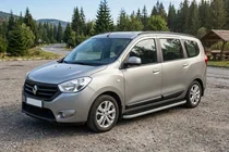 Dacia Lodgy 2012-2022 гг. Боковые Подножки Tayga (2 шт., Алюминий) фото 1