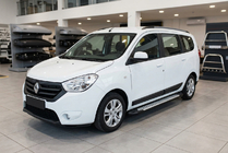 Dacia Lodgy 2012-2022 гг. Боковые пороги X5-тип (2 шт, алюминий) фото 1