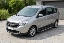 Renault Lodgy 2013-2022 гг. Боковые Подножки Duru (2 шт., Алюминий) фото 1