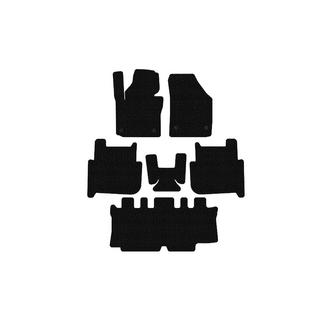 Резиновые коврики Carsuit (3 ряда, 2006-2010, 7-местный, черные) Volkswagen Touran 2003-2010 гг. фото 1