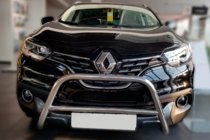 Renault Kadjar 2015-2022 гг. Кенгурятник (нерж) фото 2
