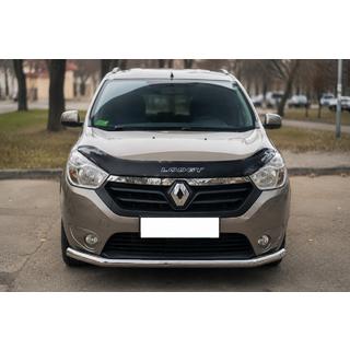 Передняя защита ST008 (нержавейка) Dacia Lodgy 2012-2022 гг. фото 1