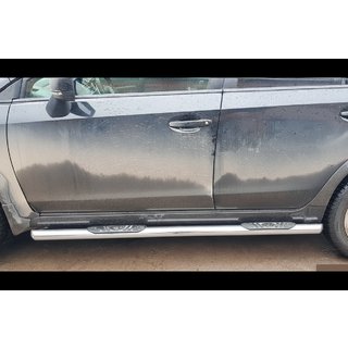 Боковые трубы BB002 (2 шт., нержавейка) Subaru XV 2011-2017 гг. фото 2
