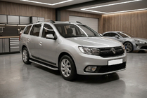 Dacia Logan MCV 2013-2020 гг. Боковые Подножки Tayga (2 шт., Алюминий) фото 1