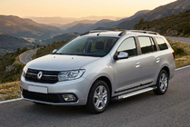 Dacia Logan MCV 2013-2020 гг. Боковые Подножки X-5 Тип (2 шт., Алюминий) фото 1