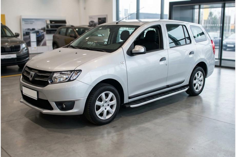 Dacia Logan MCV 2013-2020 гг. Боковые пороги Fulmond (2 шт., Алюминий) Image