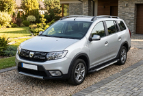 Renault Logan MCV 2013-2022 гг. Боковые пороги RedLine V1 (2 шт., алюминий) фото 1