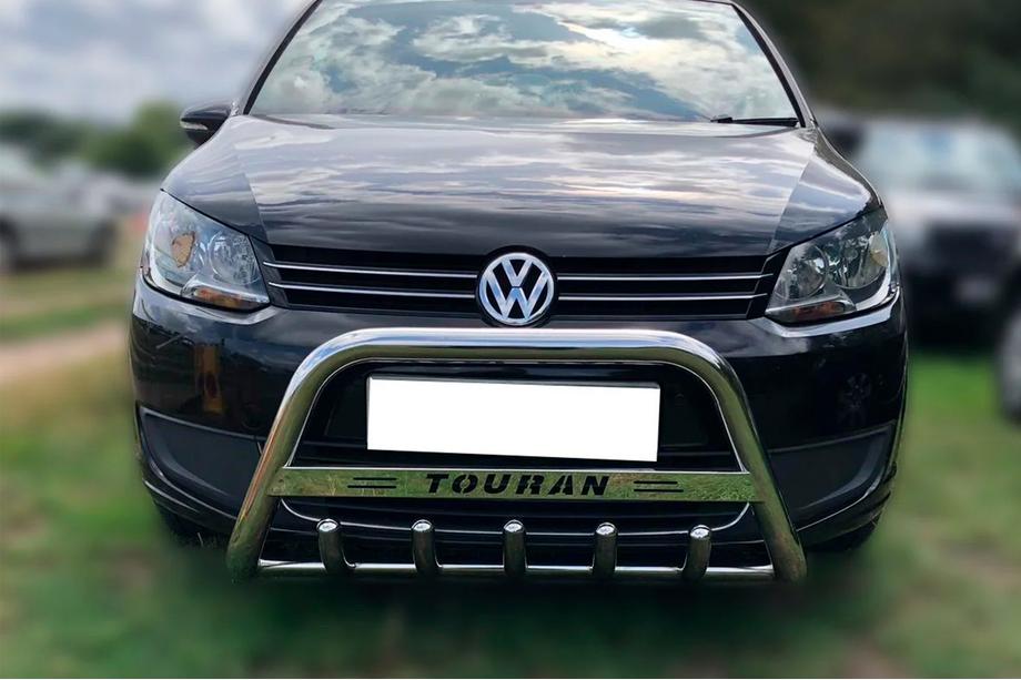 Volkswagen Touran 2010-2015 гг. Кенгурятник (нерж) Image