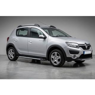 Боковые Подножки Line (2 шт., Алюминий) Renault Sandero 2013-2022 гг. фото 1