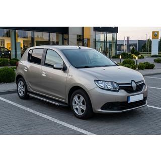 Боковые Подножки Duru (2 шт., Алюминий) Renault Sandero 2013-2022 гг. фото 1