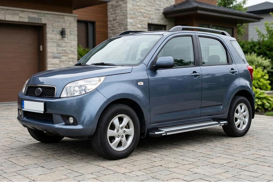 Daihatsu Terios 2006-2017 гг. Боковые Подножки Rainbow (2 шт., Алюминий) Image