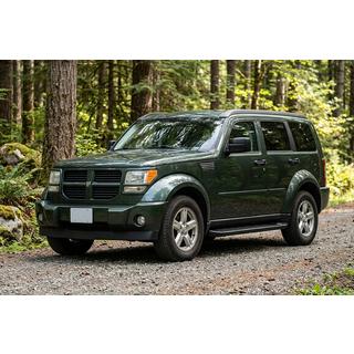 Боковые Подножки Allmond Black (2 шт., Алюминий) Dodge Nitro 2006-2011 гг. фото 1