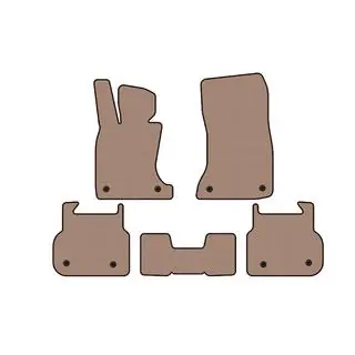 Резиновые коврики Carsuit (для F01, бежевые) фото 1
