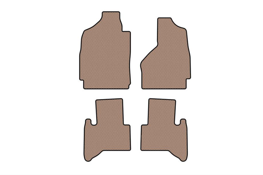 Dodge RAM (DR/DH/D1/DC/DM) 2002–2009 гг. Резиновые коврики Carsuit (2002-2009, бежевые) Фото 1