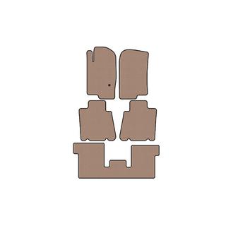 Резиновые коврики Carsuit (3 ряда, бежевые) фото 1